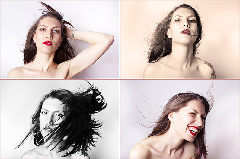Fotografia di Ritratti di ragazza, scattati in Studio Fotografico, di Delia Tamani